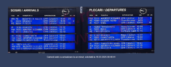 Circulaţia trenurilor, afectată de pene de curent. FOTO: cfr.ro