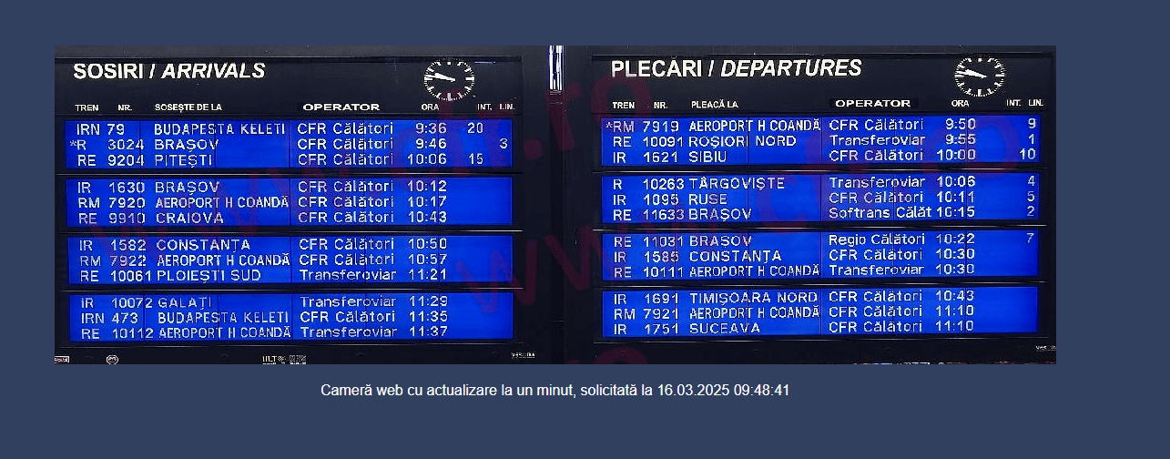 Circulaţia trenurilor, afectată de pene de curent. FOTO: cfr.ro