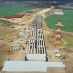 Umbrărescu montează primele grinzi în zona viaductului de la Cernica