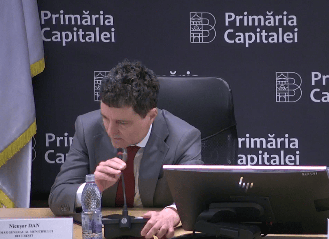 Bugetul Primăriei Capitalei, scos de pe ordinea de zi, la propunerea lui Nicuşor Dan. Foto: Captură de ecran