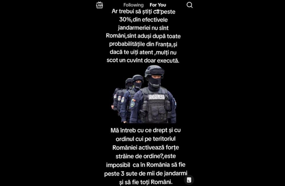 minciuna despre jandarmi din Franța