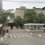 Gardul spitalului Marie Curie, renovat cu 1,7 milioane de euro. FOTO: Google Street View