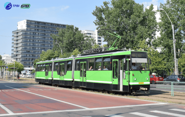 Linia de tramvai 40, deviată pentru lucrări la reţeaua de apă potabilă şi canalizare. Se înfiinţează linia navetă 640. Foto: TPBI