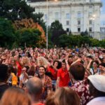 Ediția de primăvară a Nopții Dansului, pe Calea Victoriei, sâmbătă, 13 aprilie. FOTO: Arhiva