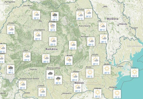 METEO BUCUREȘTI | Vremea va fi deosebit de caldă. Duminică, temperaturile mai scad. FOTO: ANM