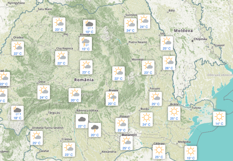 METEO BUCUREȘTI | Vremea va fi deosebit de caldă. Duminică, temperaturile mai scad