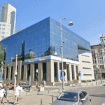 Lucrările la fostul sediu Bancorex de pe Calea Victoriei impun restricţii de trafic. Foto: Google Maps