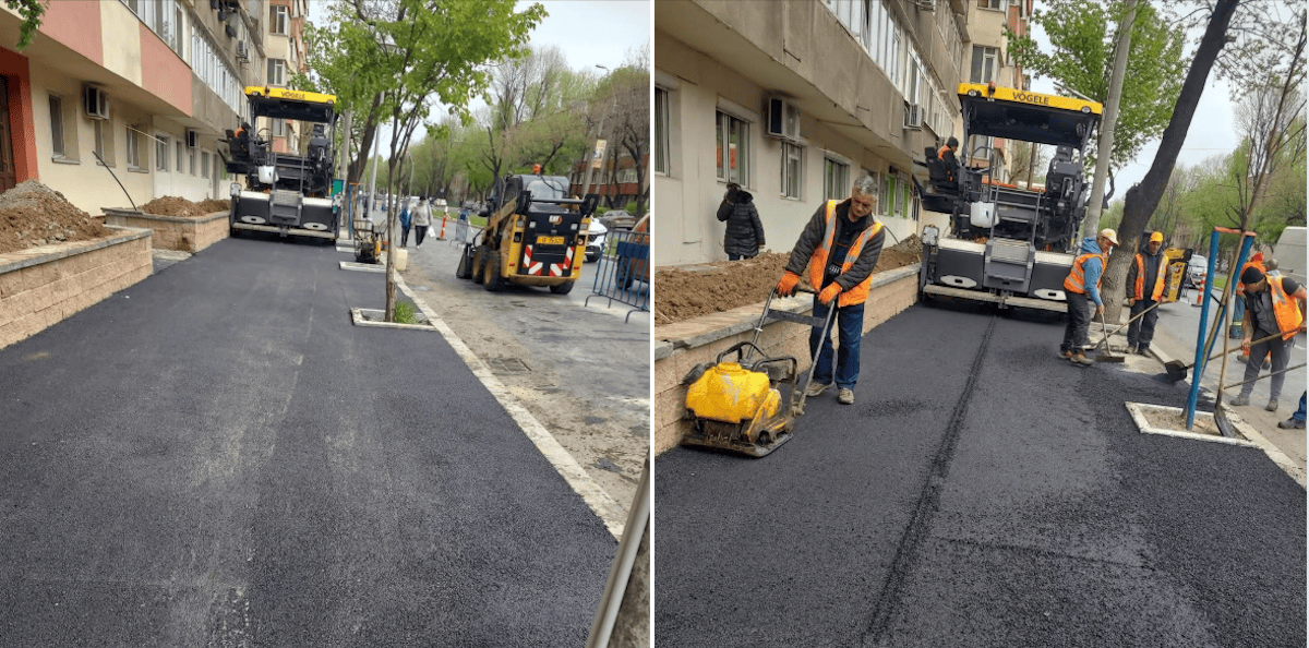 asfaltările și reparațiile