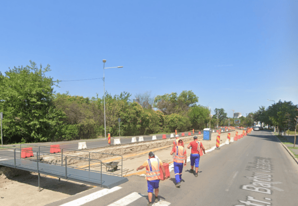 Nicuşor Dan despre şantierul liniei 5: „Avem o datorie de 30 milione lei, pentru lucrări deja făcute”. FotoŞ Google Maps (iunie 2024)