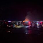 Incendiu în Ştefăneştii de Jos. FOTO: ISU B-IF