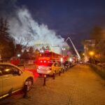 Incendiu la Teatrul Masca. FOTO: ISU B-IF