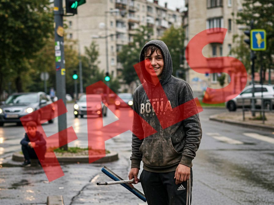 băiatul care spală parbrize