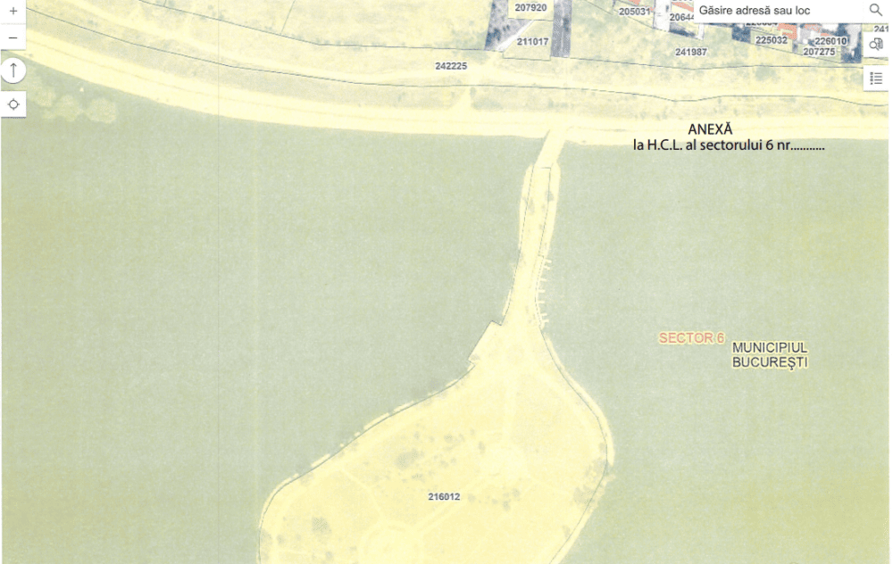 podului de acces pe Insula Lacul Morii
