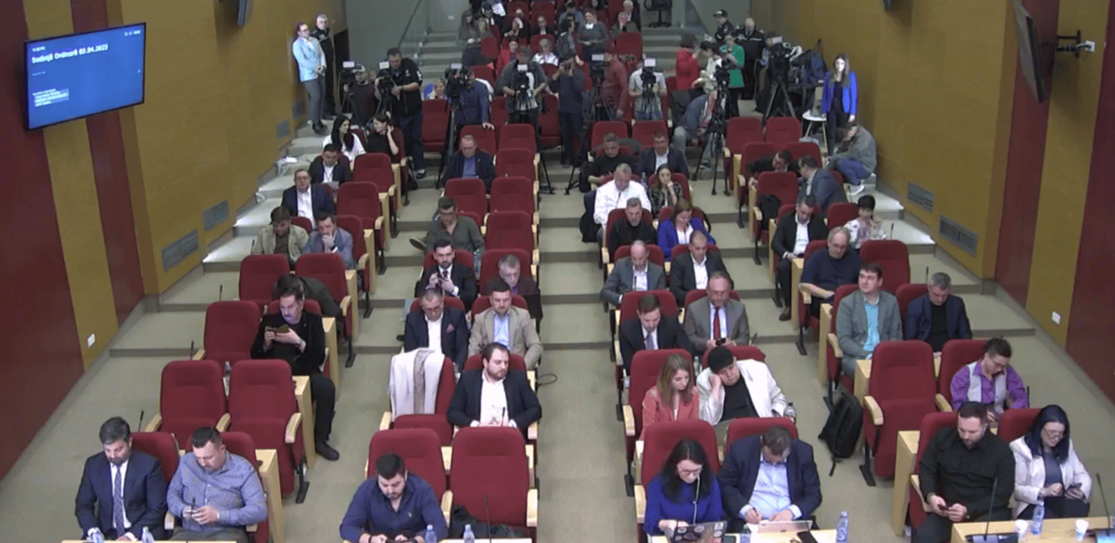 Bugetul Capitalei, adoptat. FOTO: captură feed live PMB