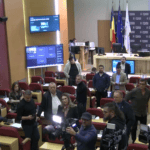 Scandal în Consiliul General. FOTO: captură feed live PMB