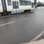 Încă un tramvai deraiat, în zona morarilor.