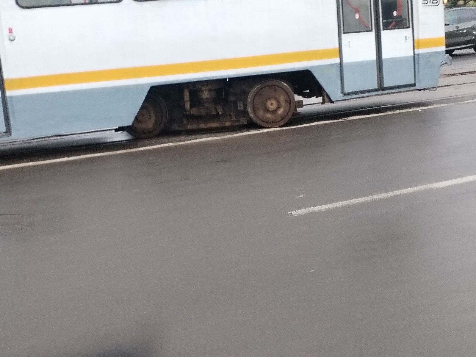 Încă un tramvai deraiat