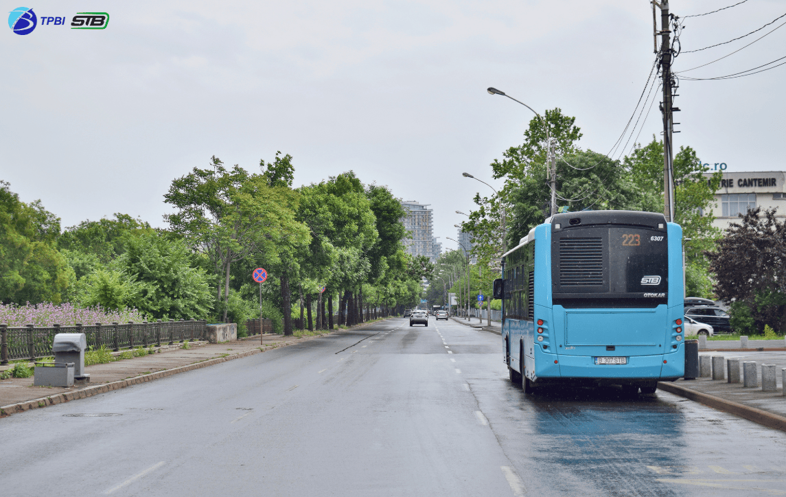 Autobuzele liniei 223 vor opri și în noua stație „Splaiul Unirii 865”. FOTO: TPBI