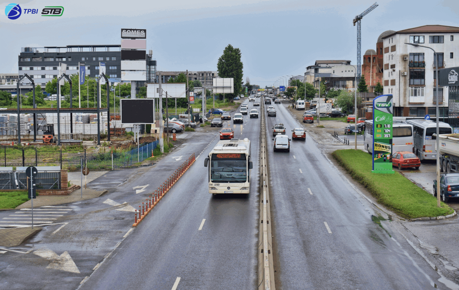 TPBI| De la 1 iunie, traseul liniei 482 va fi modificat în Bragadiru, pe sensul spre „Școala Gimnazială nr. 1”. FOTO: TPBI