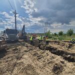 Stadiul lucrărilor de supralărgire a Prelungirii Ghencea, între Cartierul Latin şi Pasajul Domneşti. Foto: FB/ Ionel Scrioșteanu