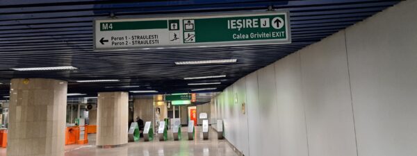Stația de metrou Gara de Nord 2, de pe Magistrala 4, se închide până la sfârșitul lunii mai. Se fac lucrări la acoperiș. FOTO: Metrorex