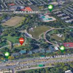 Intrarea din Parcul Drumul Taberei, parţial restricţionată. Foto: Google Maps