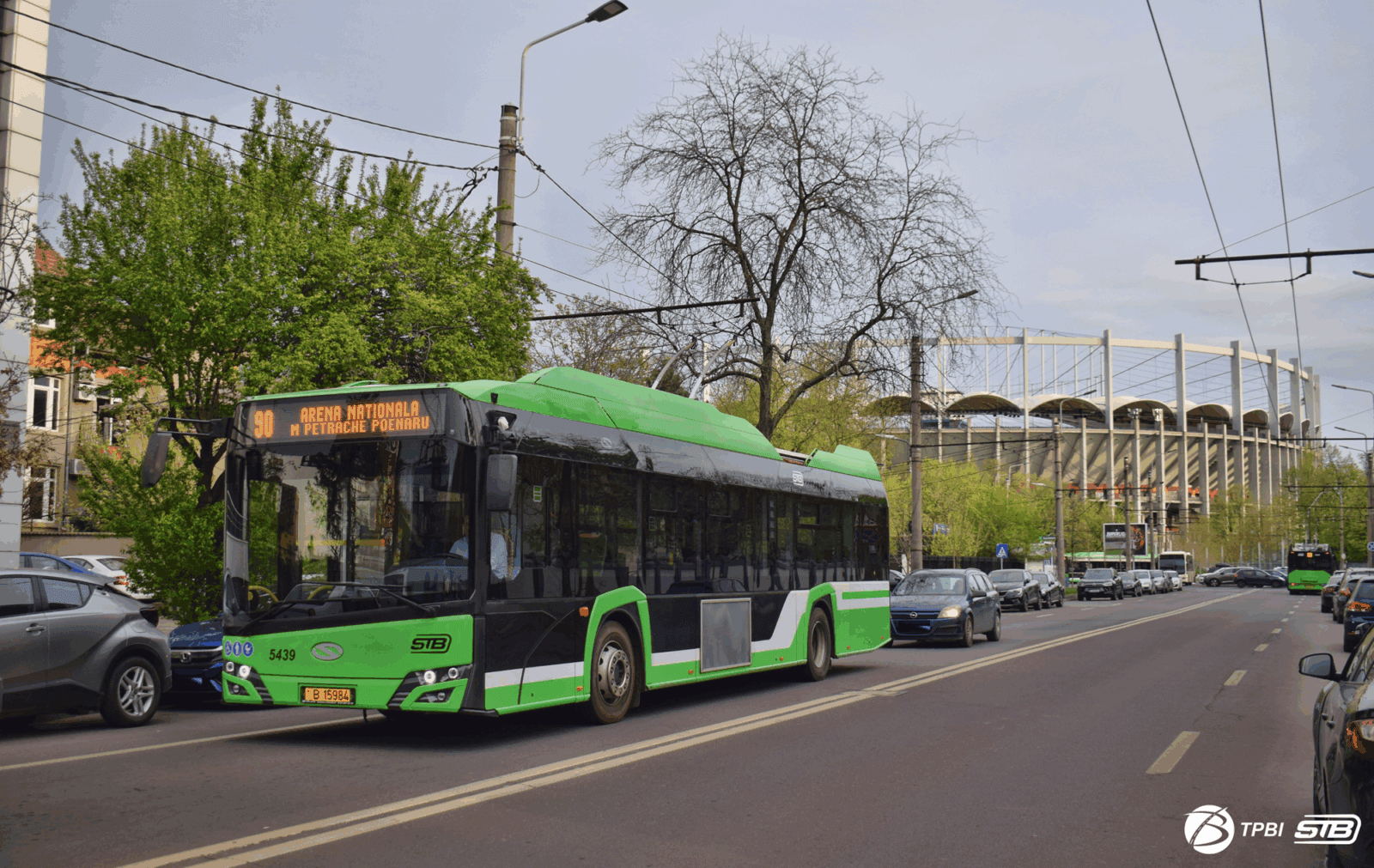 Trei linii STB ar putea fi deviate, sâmbătă, în zona Arenei Naționale. FOTO: TPBI