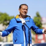 Daniel Băluţă şi lista sa pentru Primăria Generală. FOTO: INQUAM / Mălina Norocea