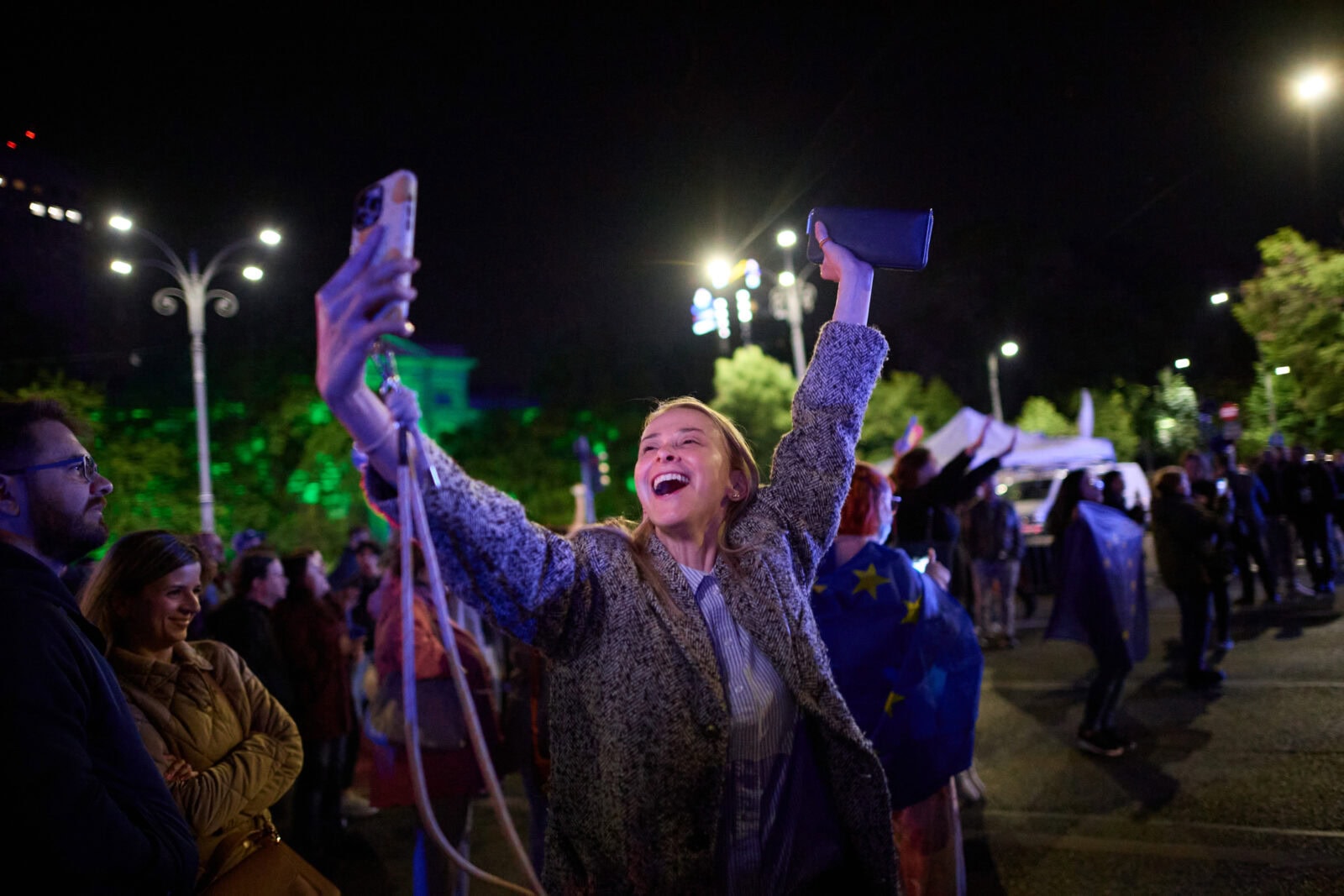 Spiritul Europei, în marșul spre Piața Victoriei, surprins de fotoreporterii Inquam