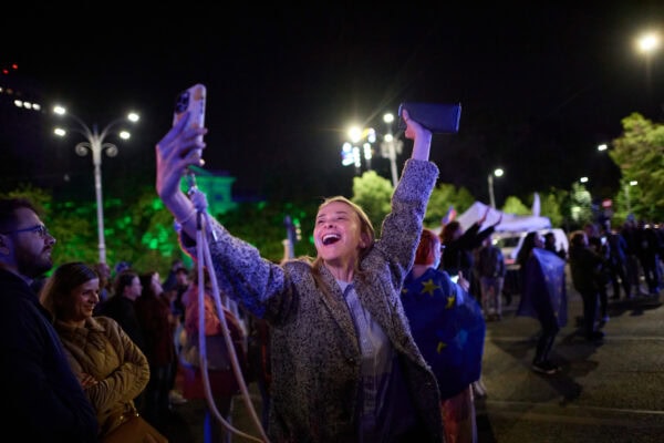 Spiritul Europei, în marșul spre Piața Victoriei, surprins de fotoreporterii Inquam