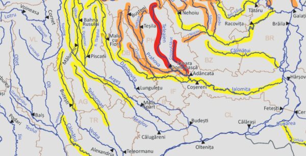 Cod galben de inundații pe Dâmbovița, în amonte de Capitală