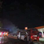 Incendiu de amploare, lângă o benzinărie de la intrarea în Voluntari