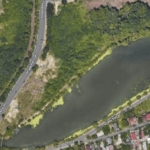 Primăria Sector 2 vrea bază multifuncţională pe malul lacului Plumbuita. FOTO: Google Satellite View