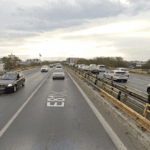 Reparaţiile pasajului A1 de peste DNCB, făcute de firma Maristar. FOTO: Google Street View