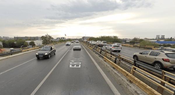 Reparaţiile pasajului A1 de peste DNCB, făcute de firma Maristar. FOTO: Google Street View