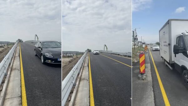 circulația pe pasajul de la Țegheș