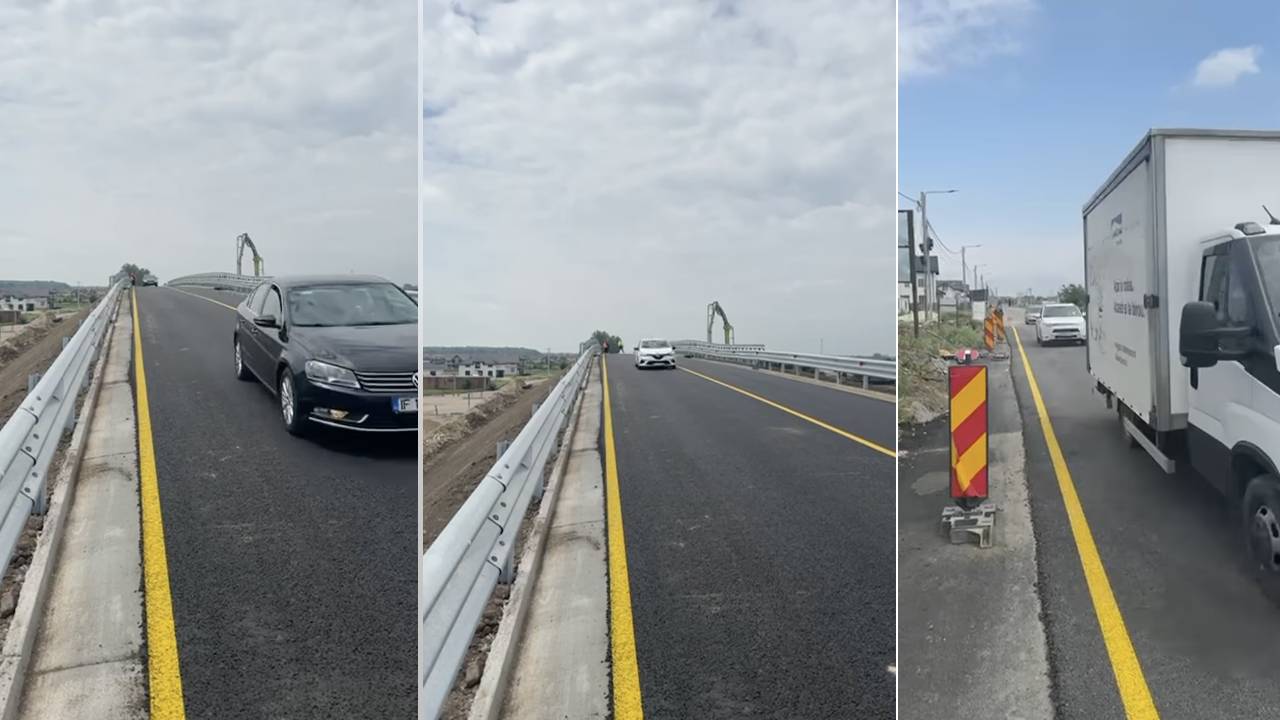 circulația pe pasajul de la Țegheș