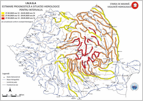 pericol de inundații în Ilfov