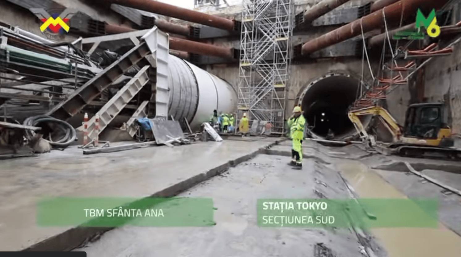 Al doilea utilaj a început săpăturile pe M6. FOTO: FB / Metrorex