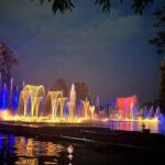 Fântânile din parcul Alexandru Ioan Cuza vor fi iluminate în turcoaz, pe 9 iunie. FOTO: PS3