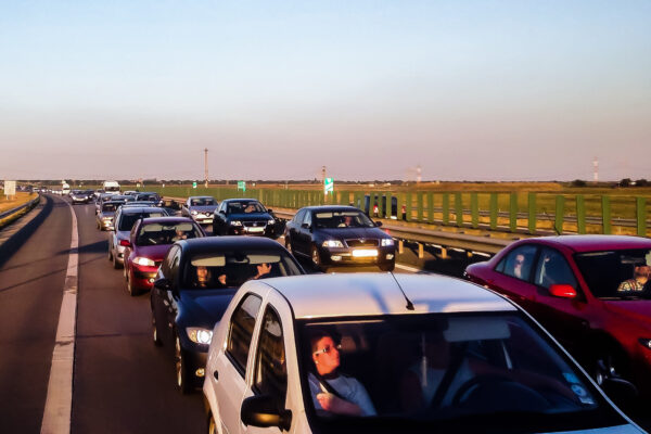 Restricții de circulație pe A2, în zona Fetești, marți | FOTO: Inquam Photos / Alexandru Busca
