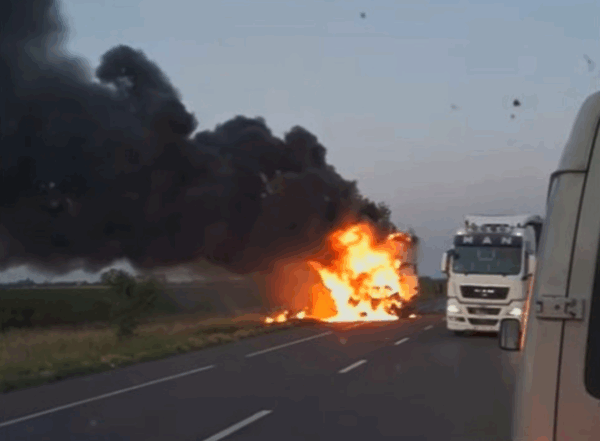 accident mortal pe E85