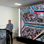 Splaiul Independenţei, blocat de viitorul şantier pentru planşeul Unirii. FOTO: Cătălin Anghel-Dimache