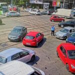 Haos în intersecţia Braşov - Timişoara. FOTO: FB / Poliţia Locală Sector 6