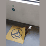 Un tramvai a fost avariat de o şină ruptă. FOTO: FB / Infotrafic Bucureşti şi Ilfov - Cristina Melintescu