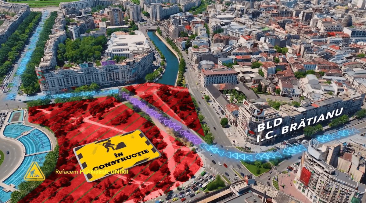 refacerii planșeului de la Unirii