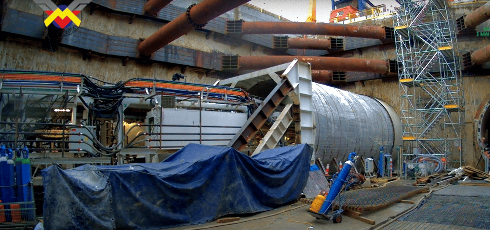 M6 Otopeni, jurnal de şantier. FOTO: captură Youtube Magistrala 6