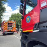 Incendiu în nordul Capitalei. Mai multe persoane au fost evacuate. FOTO: ISU