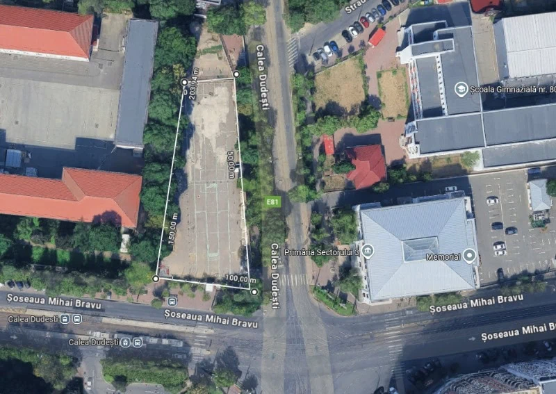 Un nou „Muzeu al Tehnologiei” ar urma să fie construit vizavi de primărie, pe un teren al Colegiului Tehnic Mihai Bravu. Foto: FB/ PS3