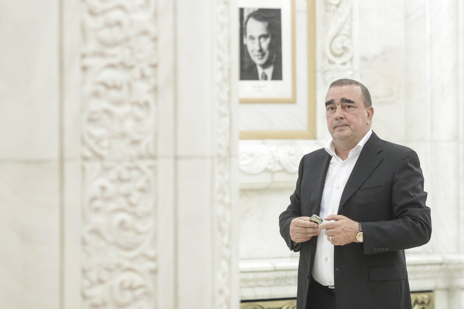 Afaceristul Gigi Neţoiu, condamnat definitiv în „Dosarul Transferurilor” va candida la Primăria Capitalei. Atacuri la adresa lui Nicuşor Dan. Foto: Inquam Photos / Octav Ganea
